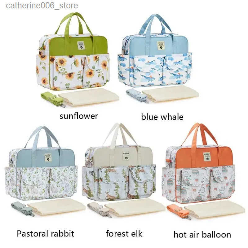 New Style Mummy Large Capacity Diaper Stroller Bag Waterproof Outdoor Travel Diaper Maternity Bag Baby Nappy Travel Changing Bag y250609RG80
