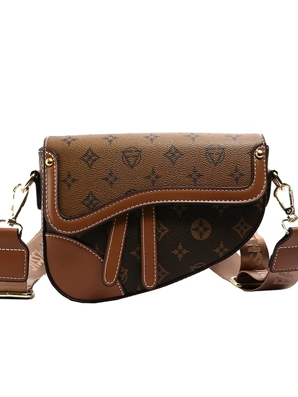 New Saddle Bag Designer Fashion Shoulder Bag High Quality Genuine Leather Ms. Flap Crossbody Hundred Versatile Commuter Classic Letters Old Flower Lux