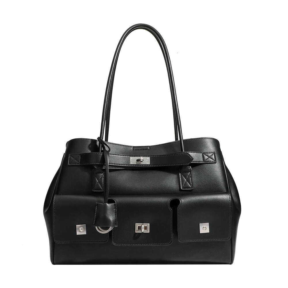 Large Capacity Commuter Shoulder 2025 New Mother-Daughter Women Punk Motorcycle Wing Tote Shopping Bag