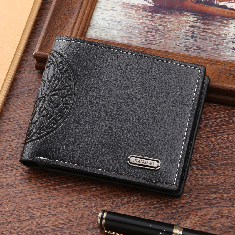 Free Shipping New Men's Horizontal Wallet Fashionable Multifunctional Soft Leather Clip With Multiple Card Slots And Large Capacity Embossed Wall