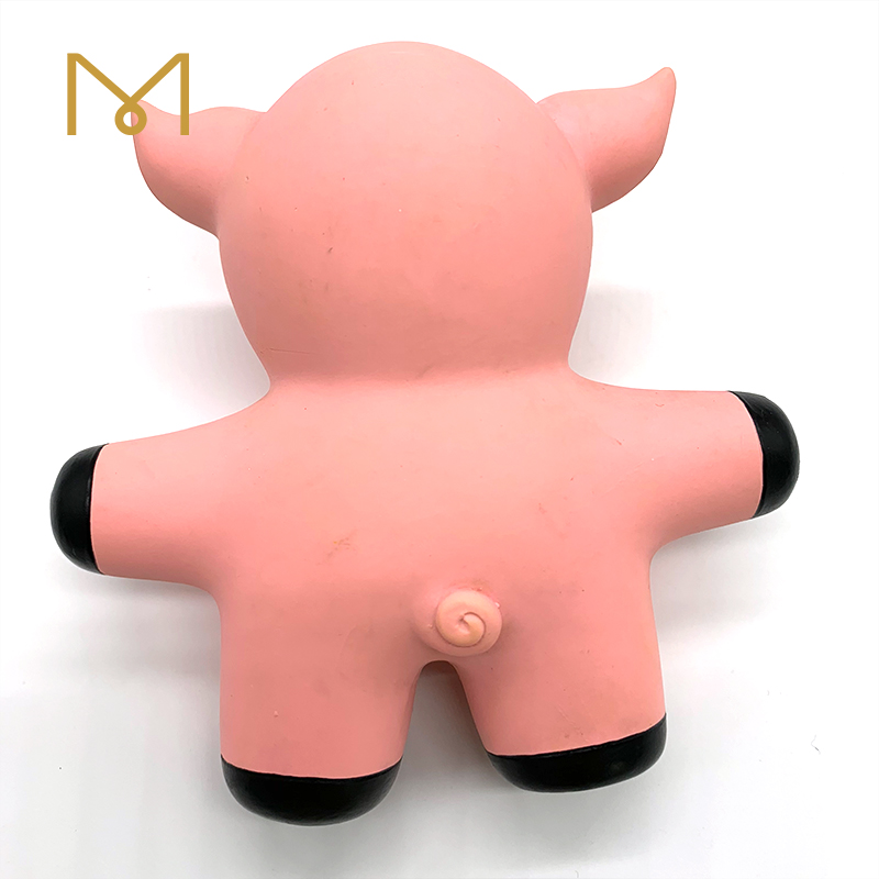 Squeaky Latex Pig Dog Toys Durable Custom Adorable Pink Screaming Sound Chew Cute Toy for Dogs 2pcs/Pack