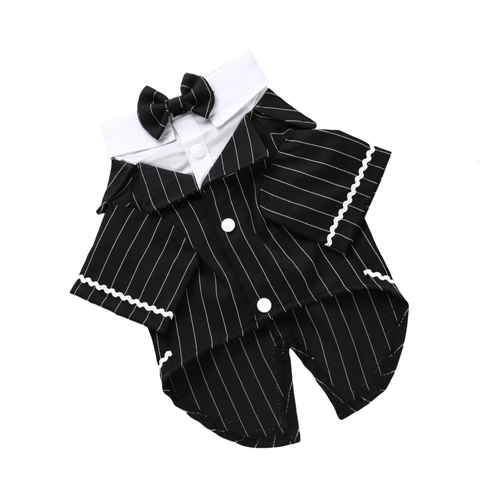 Pet Dog Tuxedo Bow Tie Party Outfit Costume Suits for Dogs Puppy Accessories Formal Dress Apparel Clothing 250609