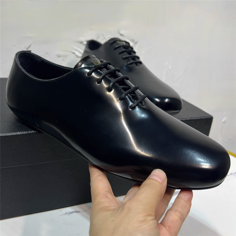 Flat Heel Man Casual Derby Shoes Fashionable Men Real Leather Dress Shoe