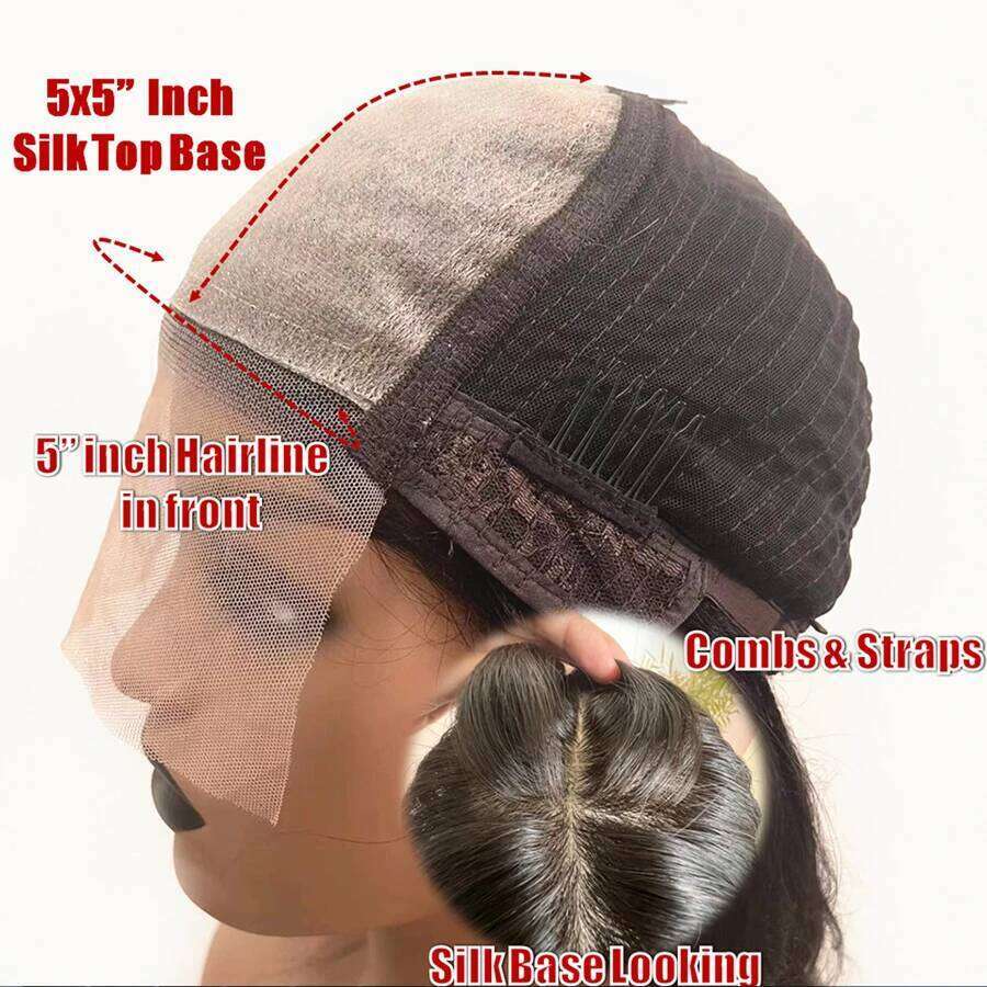 Brazilian Body Wave Long 100% Human Hair Wigs Natural Black Fringe Wig With Bangs For Women cheap wigs on Sale