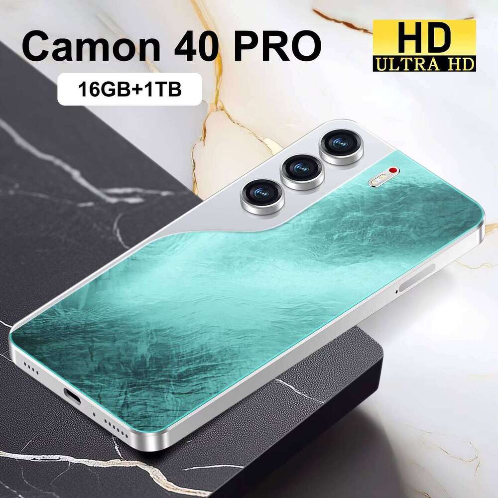Hot-Selling Camon 40 Pro Original 16GB +1TB Mobile Phone 6800Mah Android 14 Large HD Gaming Custom Global 5G Smartphones