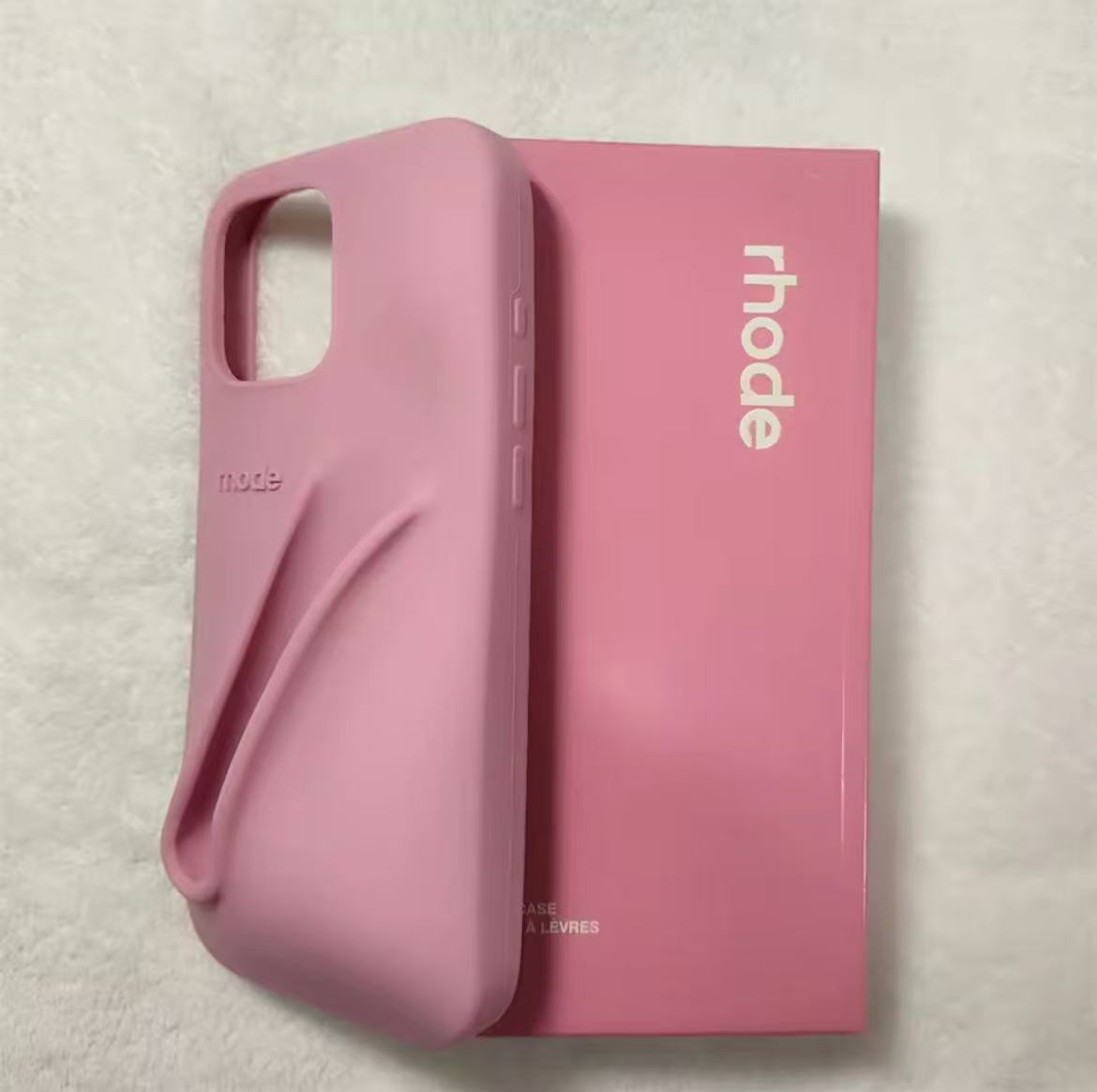 INS New Color Lipstick Silicone DIY Rhode Phone Case For iPhone 16 15 14 13 12 11 Pro Max Plus With Box Lip Gloss Holder Cover