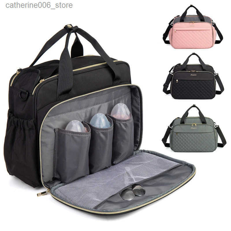 LEQUEEN Baby Diaper Bag Large Capacity Bag for Moms Baby Stroller Organizer Travel Mother Maternity Bags for Baby Women Handbag y250609HB2G