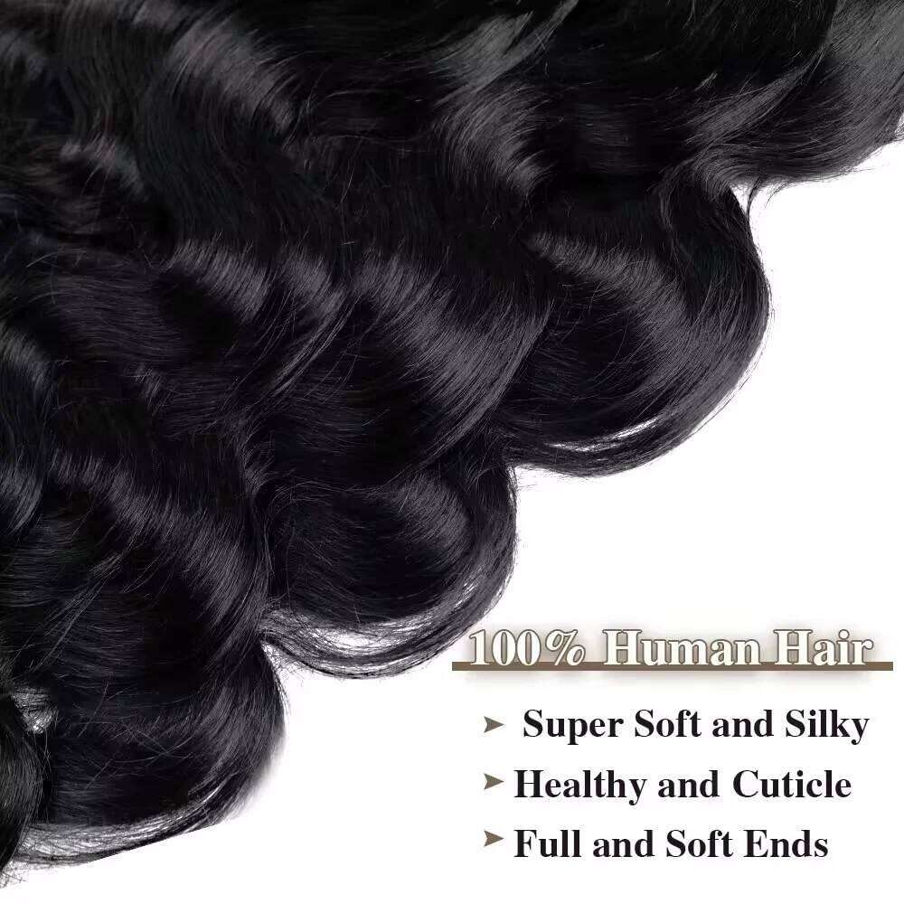 Extensions Human Brazilian Body Wave In 8 Pcs/Set Natural Black Color Clip Ins Remy Hair 10-26 Inch 240G