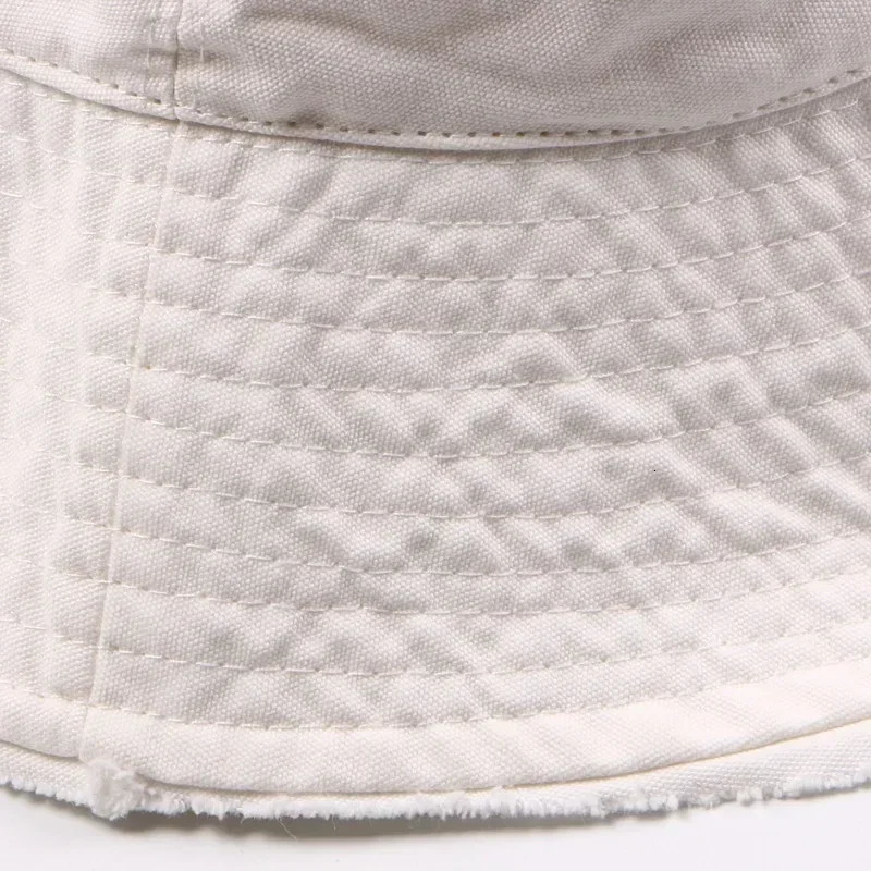 Denim Bucket Hat Cotton Washed Fishing Hunting Cap Outdoor Beach Fisherman Panama Womens Bucket Hat K Pop Bob Dropship 250606