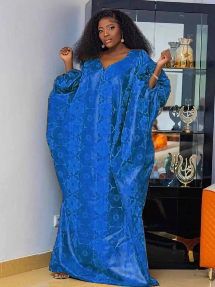 Elegant Bazin Riche Brode Long Robe Evening Dress Traditional Gown for Parties and Weddings African Dashiki Robe Boubou Brocade 250603