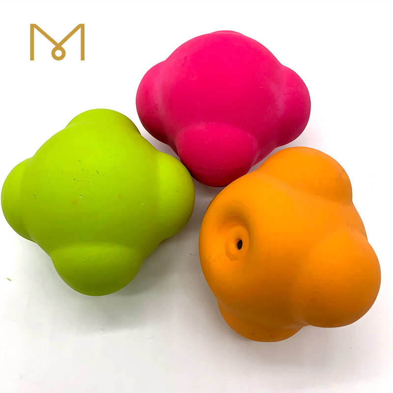 Wholesale Latex Bone Dog Toys Interactive Screaming New Natural Squeaky Soft Rubber Pet Chew Dog Toys With Bright Color 8pcs/Pack