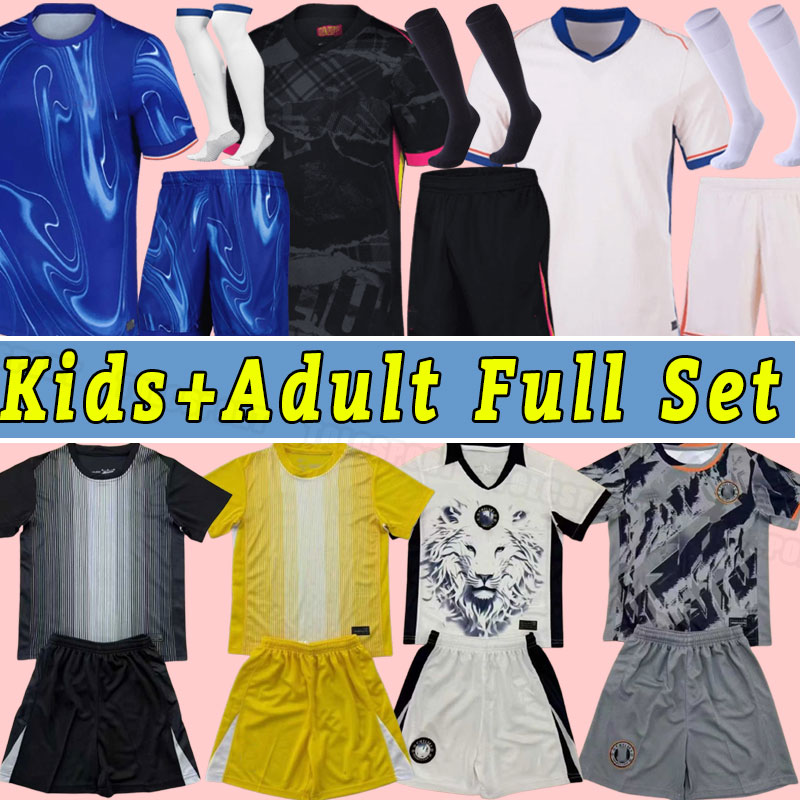 Chelsae Full Set socks CFC soccer jerseys STERLING Cucurella KOULIBALY ZIYECH PULISIC MOUNT HAVERTZ WERNER CHILWELL 2024 football shirt 24 25 child kids training GK