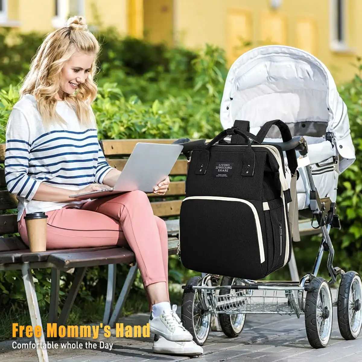 Nappy Backpack Bag Mummy Large Capacity Bag Mom Baby Multi-Function Waterproof Outdoor Travel Diaper Bags y250609GDHE