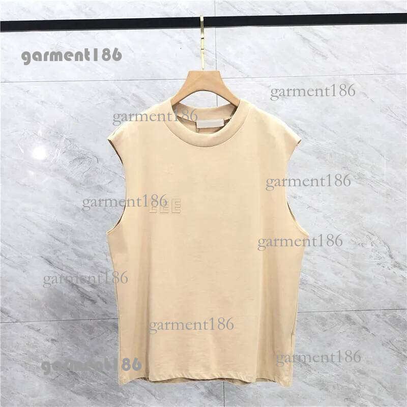 2025 Mens Tank Top t shirt lettering pure cotton lady sports casual loose high street sleeveless Vest Top USA SIZE S-2XL 636