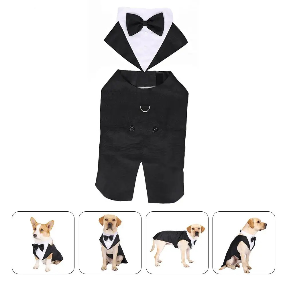 Pet Tuxedo Costume Suit Apparel Formal Wear Dog Elegant Costumes Outfits Dogs Wedding 250609
