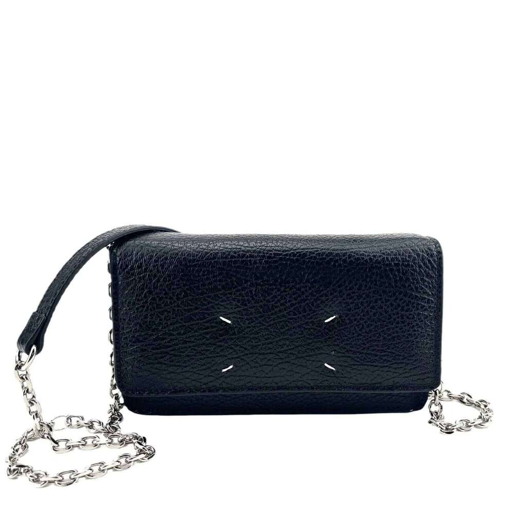 2024 Autumn Winter Envelope Bag Four-Corner Ing Top Layer Cow Leather Minimalist Versatile Chain Crossbody Phone Holder Ba
