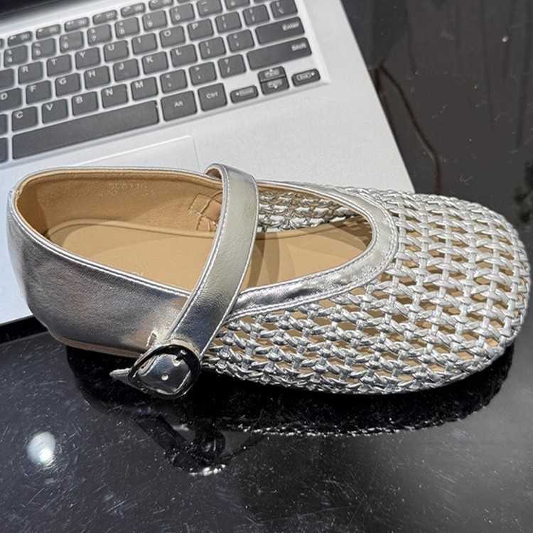 Mary Jane Shoes For Women New Fashion Hollow Mesh Flat Strap Fisherman Shoes French Hole Shoes