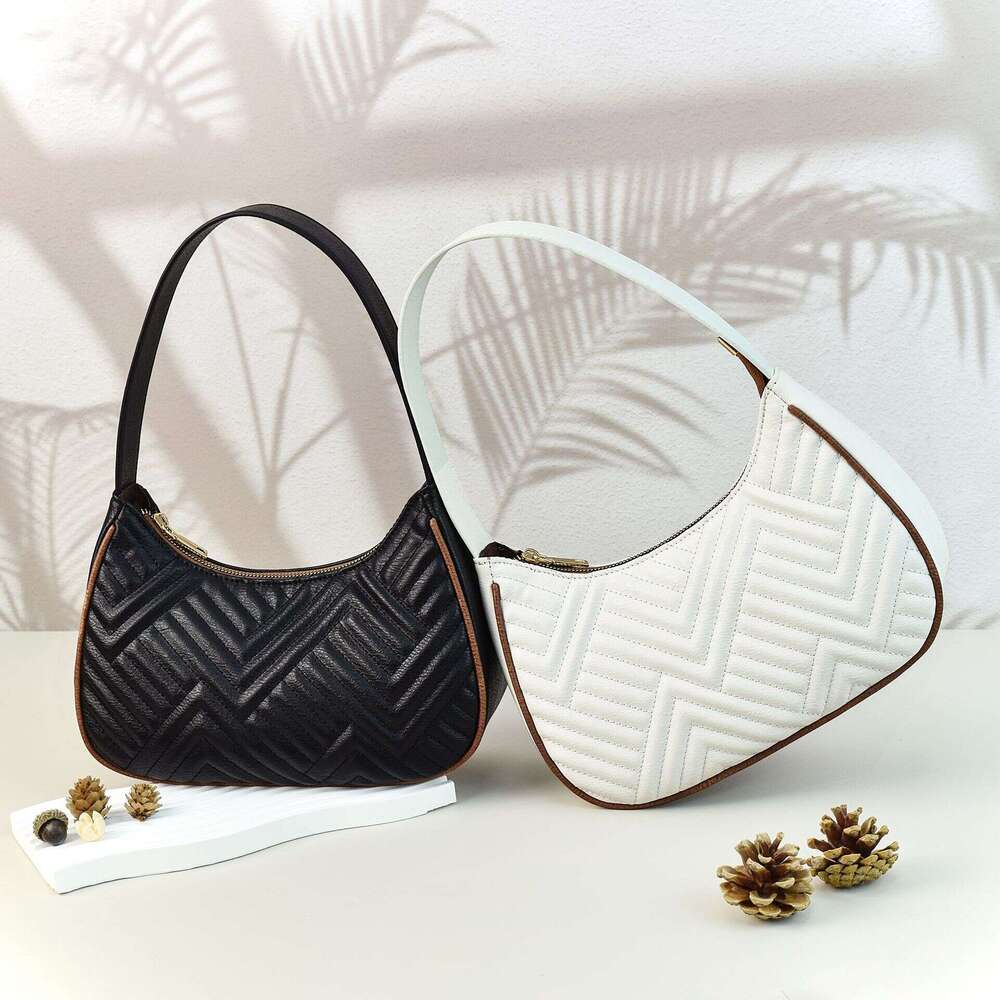 Hot Selling Quilted Embroidered Plaid Underarm New Fashion Handbag Trendy Straight Women's Bag