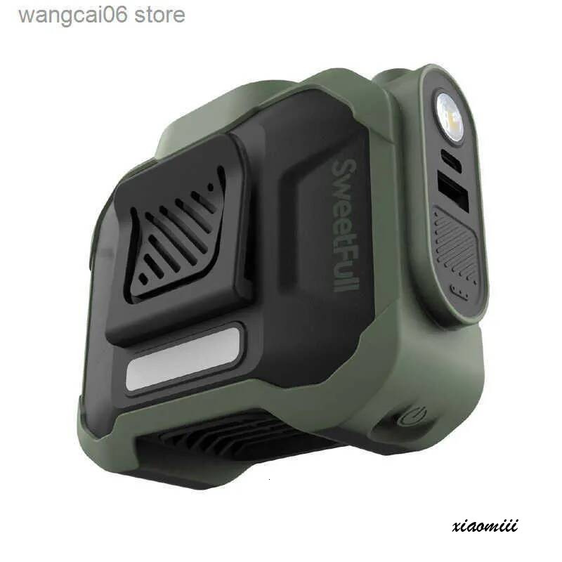 2025 New Outdoor Work Express Waist Hanging Small Usb Charging Long Refrigeration Fan H250505