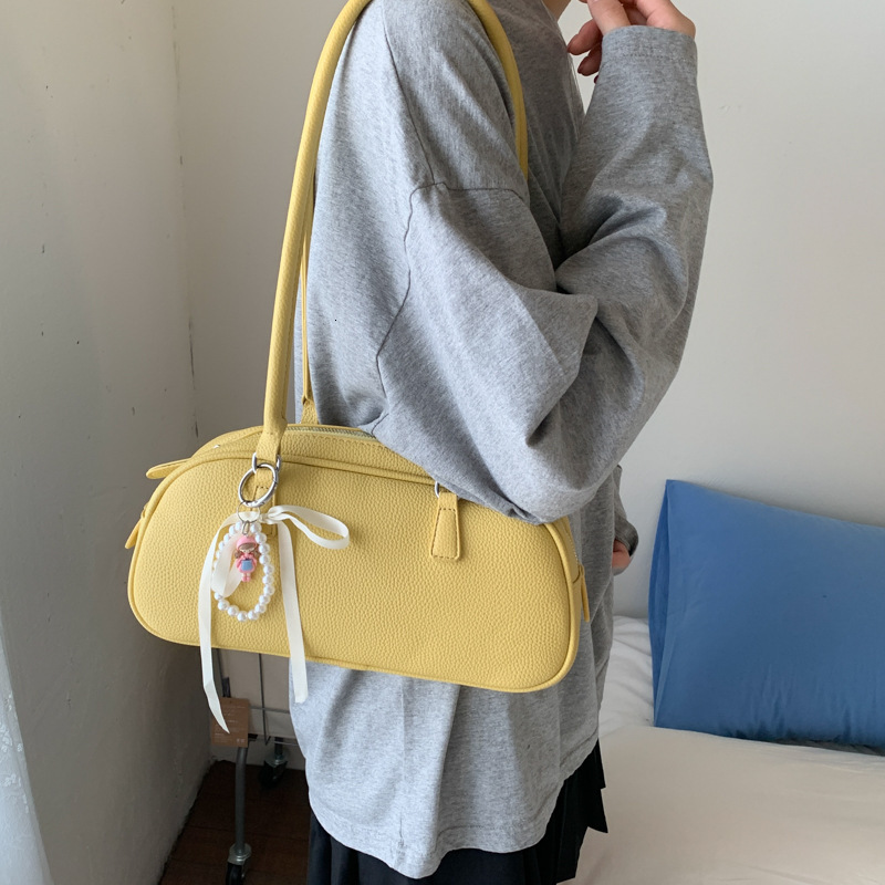 designer Korean Niche Sweet Bowknot Handbag for Women 2025 New Fashion Boston Shoulder Crossbody Underarm Bag