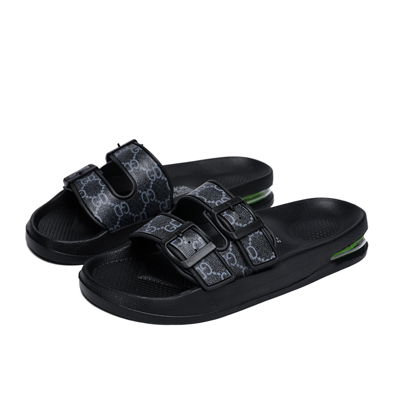 hot free shipping designer Slippers for man new summer casual outdoor vintage classic Beach shoes black brown