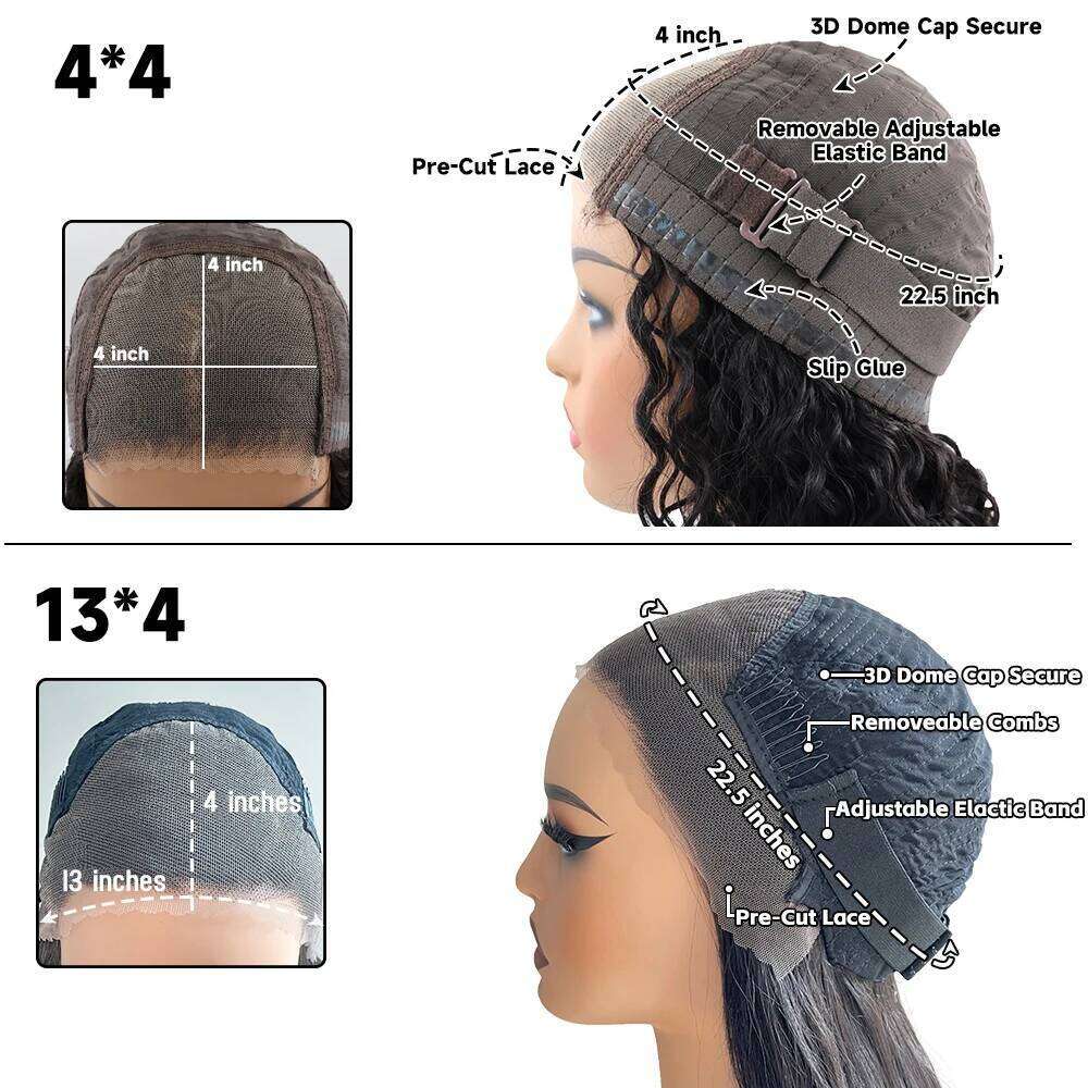 Glueless 360 Lace Blow-out Layered Natural Black Color Wear And Go Human Hair Wig Preplucked 250%