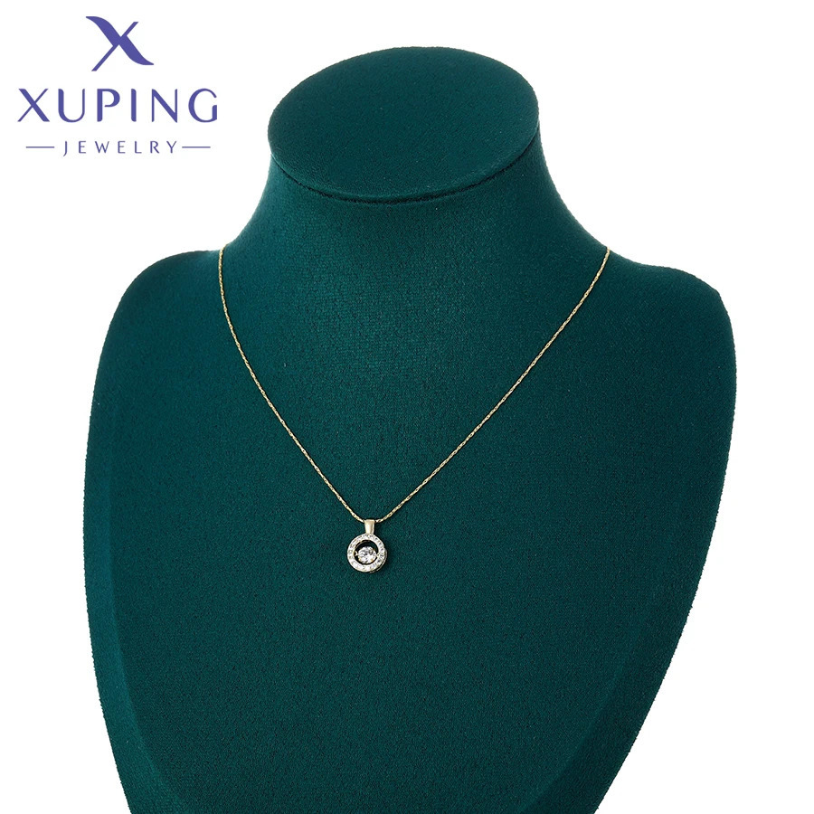 Xuping Jewelry Arrival Trendy Fashion Stone Necklace Earring Set for Women Christmas Party Gift X000850555 250618