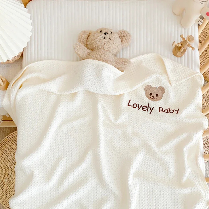 70x100cm Baby Summer Swaddle Blanket Cotton Gauze Super Soft born Quick Drying blanket Baby Muslin Blankets Bedding 0-6T 250522