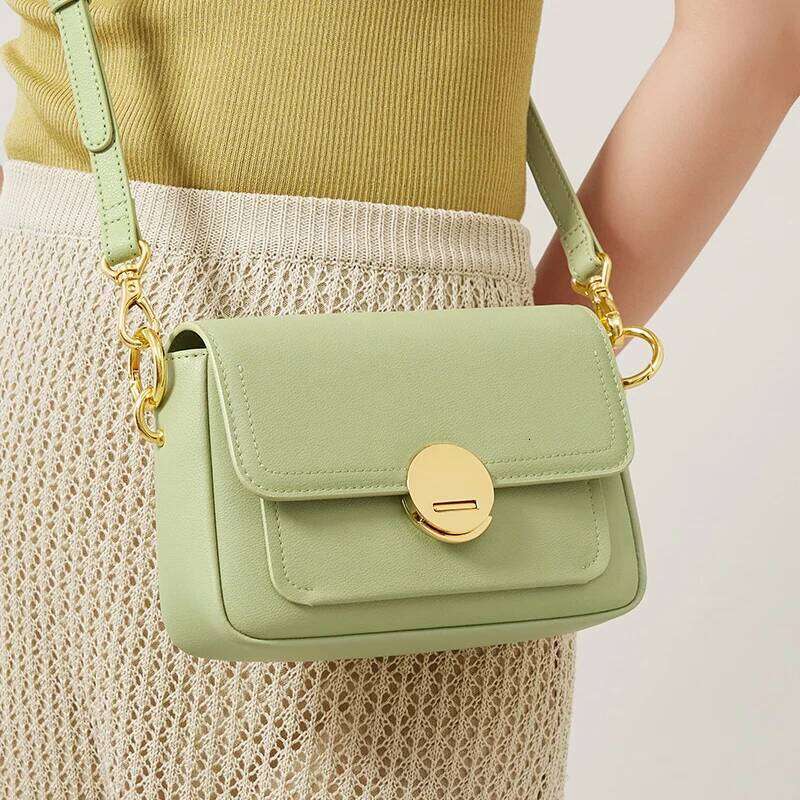 New Green Women Shoulder Spring Summer Elegant Underarm Small Leather Ladies Crossbody Bag Handbags