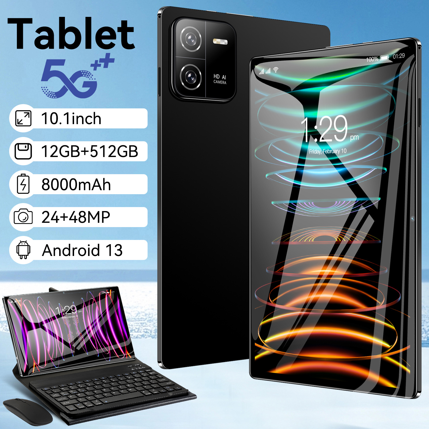 2025 Brand Xioa Mi Pad 7 Pro 11 pouces 4k Android 13 Tablette Snapdragon 8 Gen 16 Go ROM 1TB RAM STOCKAGE 5G DUAL SIM WiFi GPS Tablet 9000mah