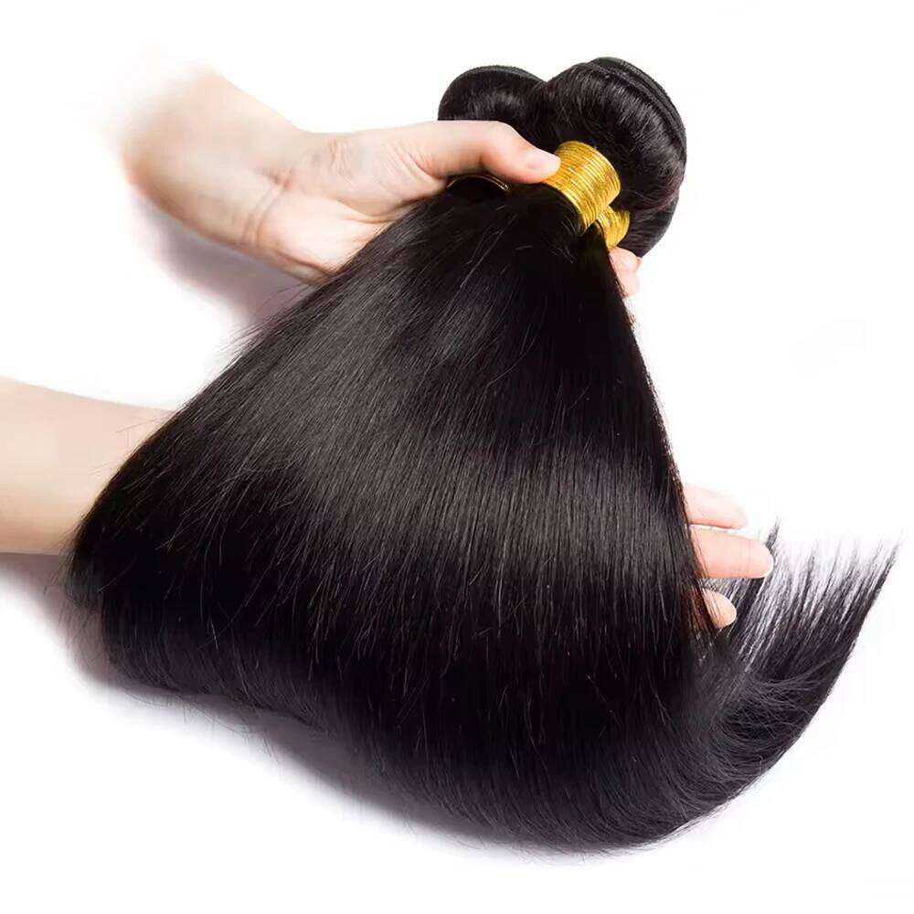 Straight Weave Extensions Bundles 100% Human Hair For Women