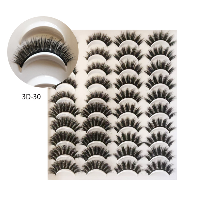 False Eyelashes 10-12mm Lashes Natural Look Cat Eye Wispy Lashes Pack , 20Pairs