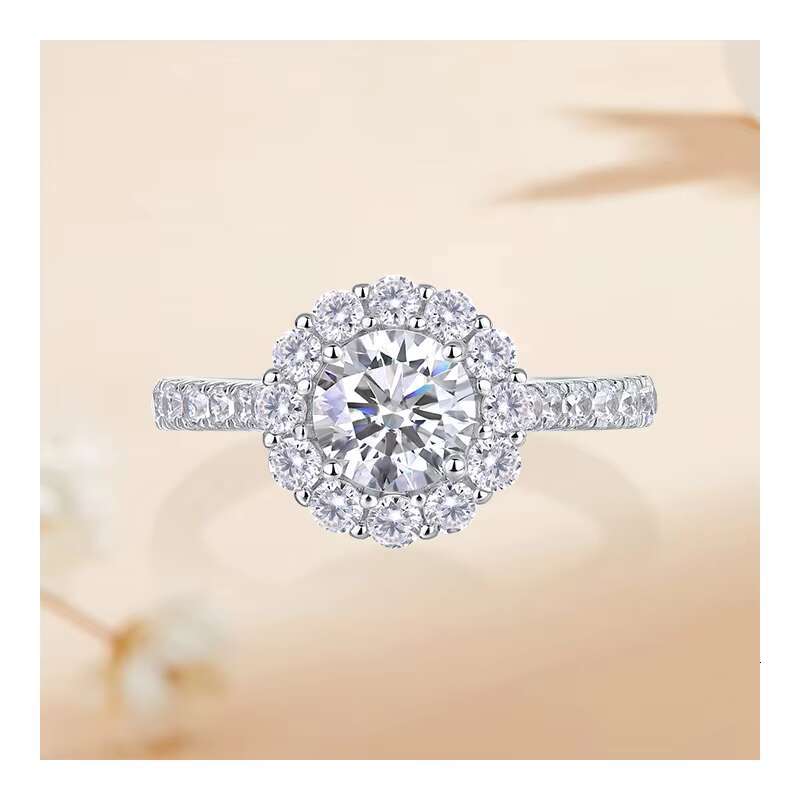 1 PCs to Customization Moissanite Set Hip Hop Ring Moissanite Wholesale Silver Rings 925 Silver Engagement Ring