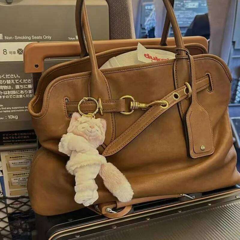 JIAERDI Large Capacity Brown Tote Bag Women Autumn Winter Leather Shoulder Bags Female Vintage Casual Handbag Aesthetic