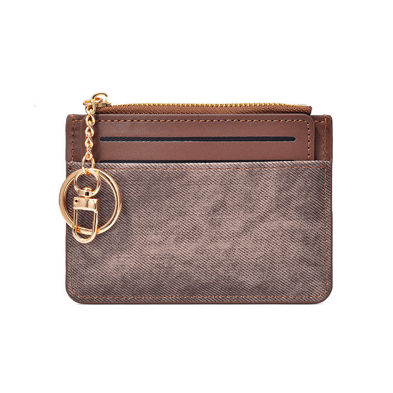 Free Shipping 2025 New Women's Card Holder High-end Short Style Student Designer Bag Wallet Ins Zipper Purse Lightweight And Compact Key Chain