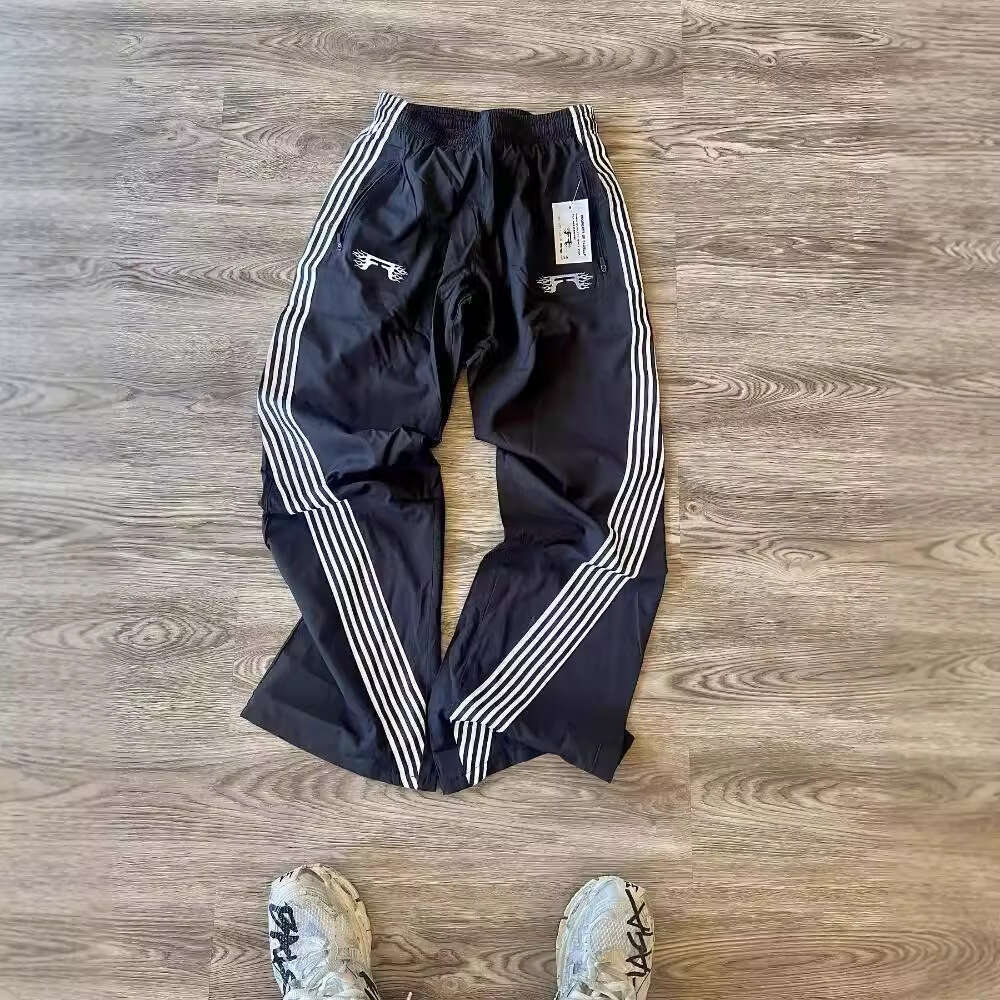 American style striped casual for men and women, y2k high street loose sports wide leg pants, track pants gift for man