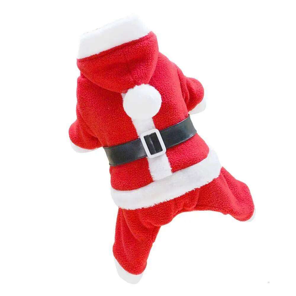 Clothes Soft Comfortable Material Christmas Costume Corgi Apparel Warm Protection Santa Shape Pet Supplies Dog Coat