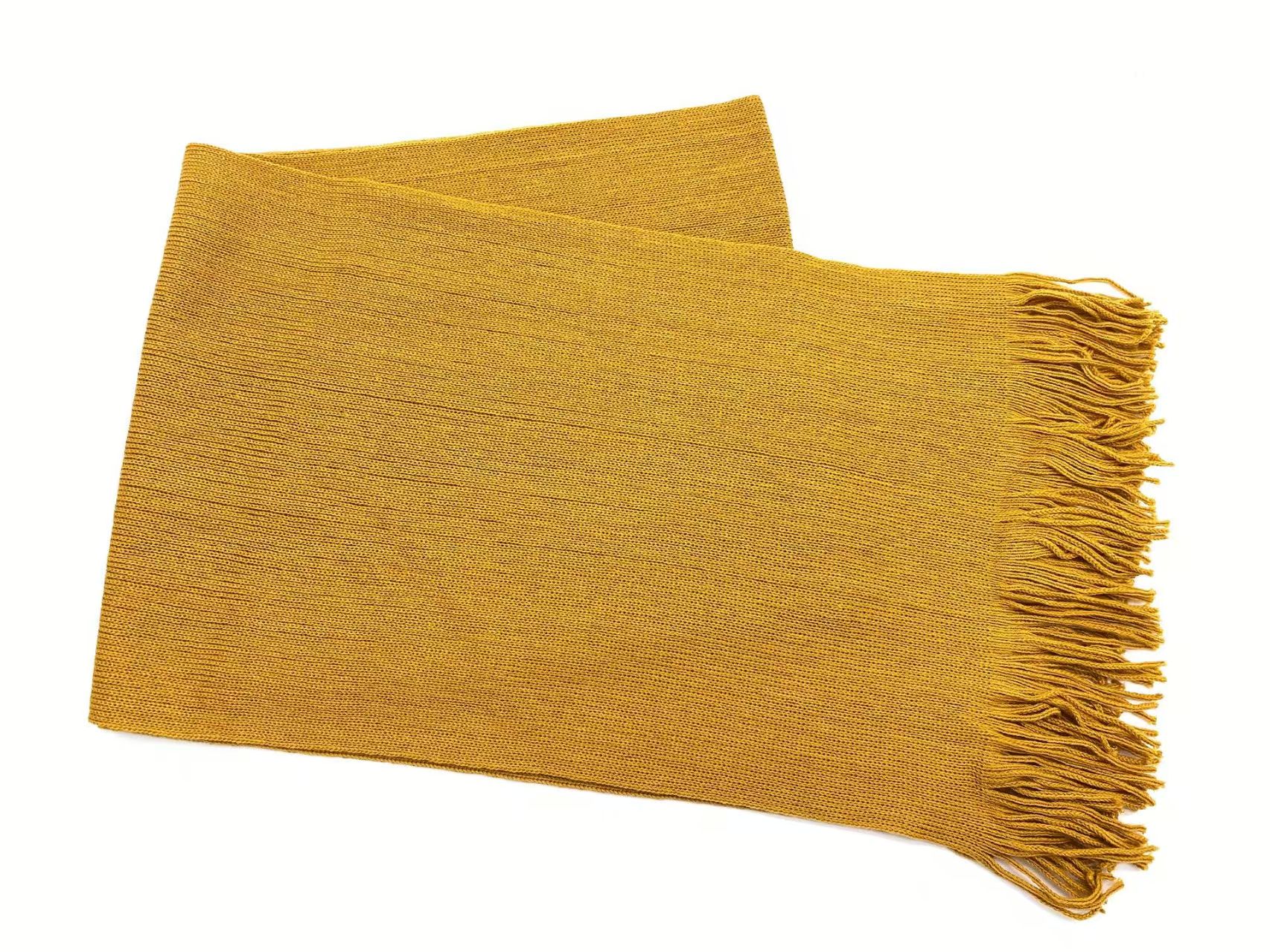 T928 Autumn and Winter Warm Fashion Business Warp Knitted Wool Scarf