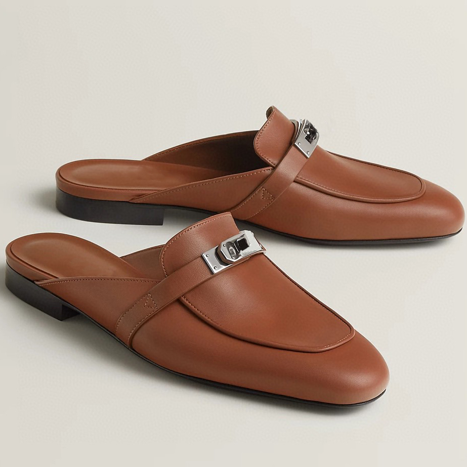 Slippers For Women Designers Top Quality Muller Scuffs Genuine Leather Fashion Lady Flats Factory Footwear Dress Shoes 35-42 With Box Famous Luxury 10A