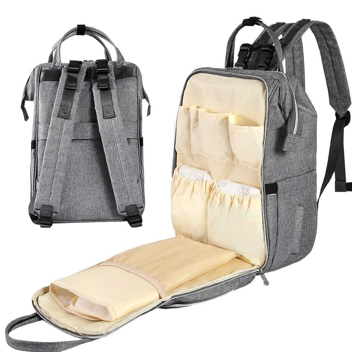 Sunveno Stylish Upgrade Diaper Bag Backpack Multifunction Travel Backpack Maternity Baby Changing Bags 20L Large Capacity y250609N5NQ