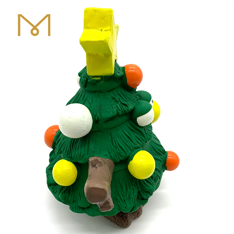 Squeaky Latex Tree Dog Toy Safe and Non-Toxic Christmas Themed Wholesale Sustainable Screaming Natural Latex Pet Puppy Toy 1pc/Pack