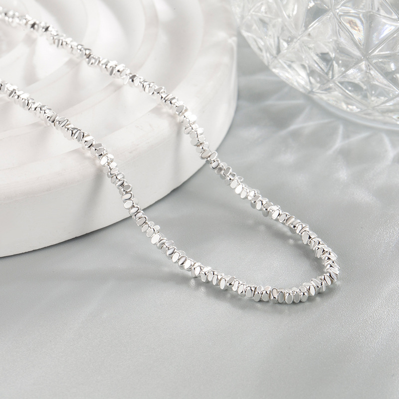 Nuovo 925 Collana In Argento Sterling Simple Charm Charm Charm Choker Birthday …