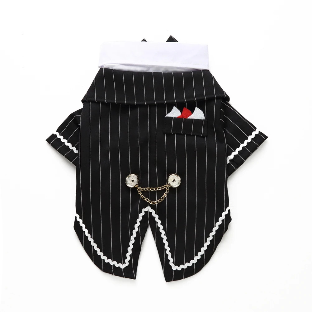 Pet Dog Tuxedo Fashionable Clothes Apparel Dress Puppy Formal Clothing Costume Suit 250609