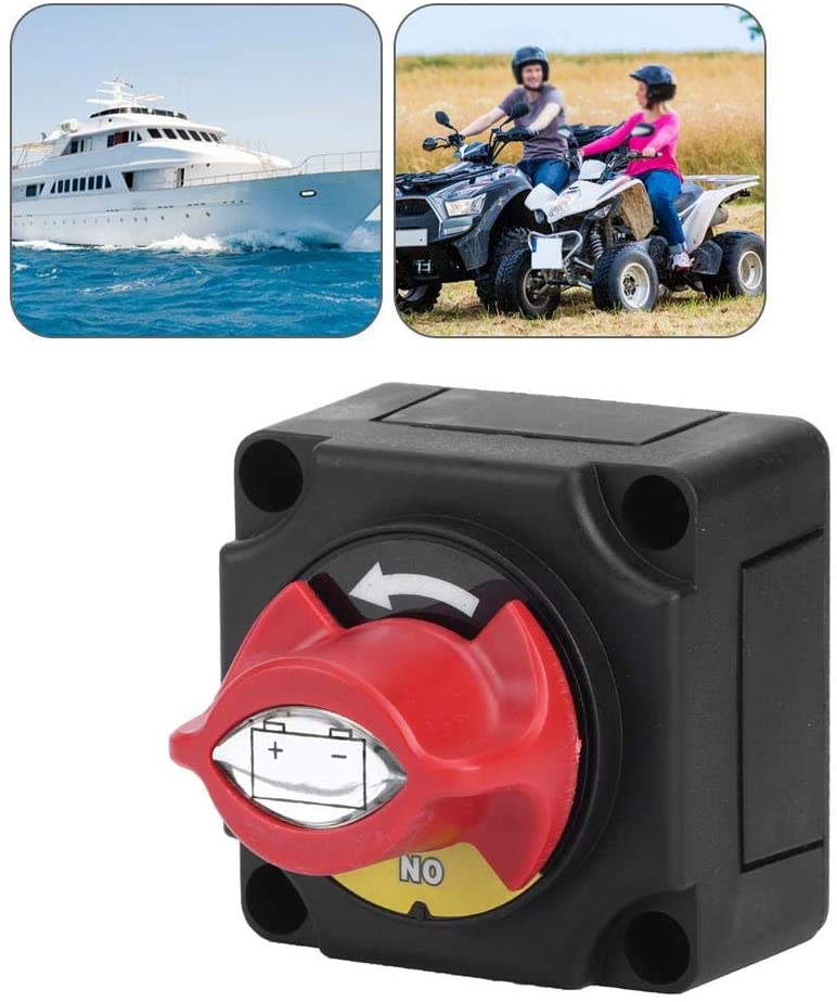 Battery isolation relay, 300A 12V battery isolation disconnect switch, suitable for marine RV ATV vehicles
