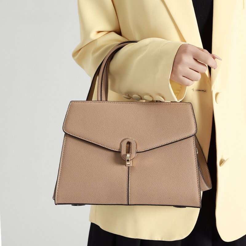 Designer Bags 2025 Female Casual Design Commuting Handbag Women's Natural Cow Real Leather Retro Shoulder Bags Ladies Cowhide Crossbody Bag Luxur