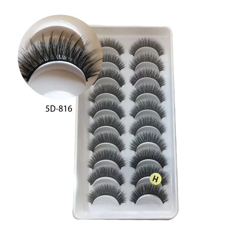 False Eyelashes soft 10-12mm Lashes Natural Look Cat Eye Wispy Lashes Pack , 10Pairs