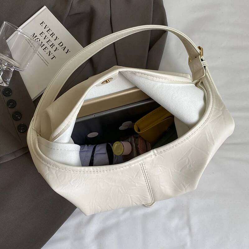 Large Capacity Shoulder Fashion Leather Composite Women Bags Trend Black Sier Ladies Crossbdy Handbag Commuter Bag 2 Set