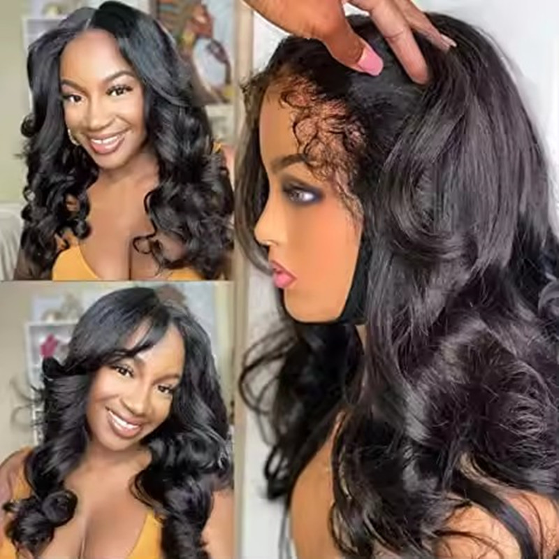 With curled baby hair wavy HD full Lace human hair Wigs glueless body wave raw raw remy hair Lace Frontal Wigs For Women perruque humain