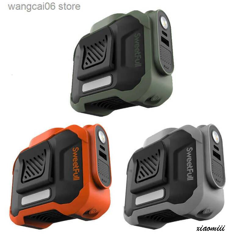 2025 New Outdoor Work Express Waist Hanging Small Usb Charging Long Refrigeration Fan H250505