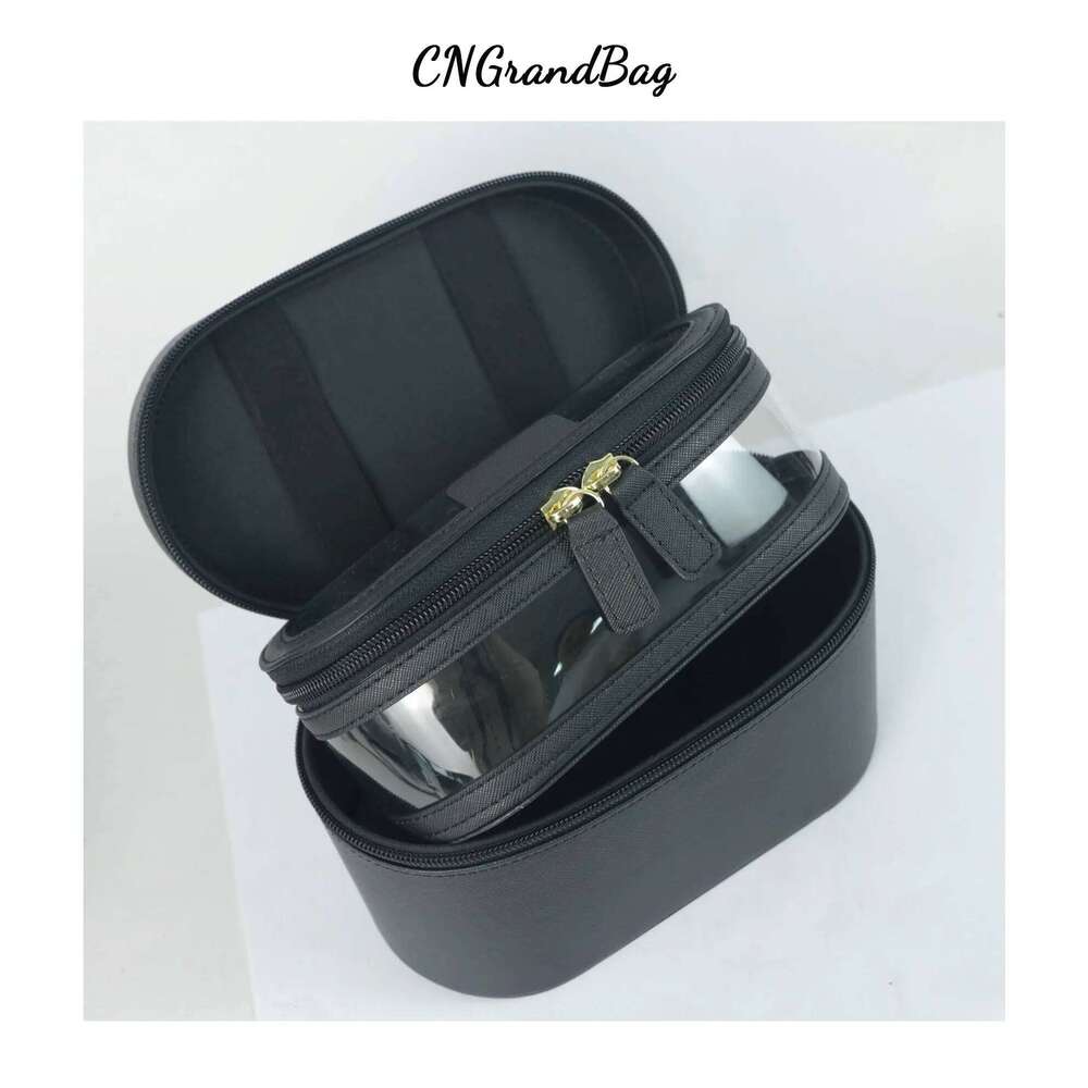 Customisable Name Ladies Saffiano Split Leather Travel Toiletry Case Makeup Organizer Box Dopp Kit Cosmetic Bag Set